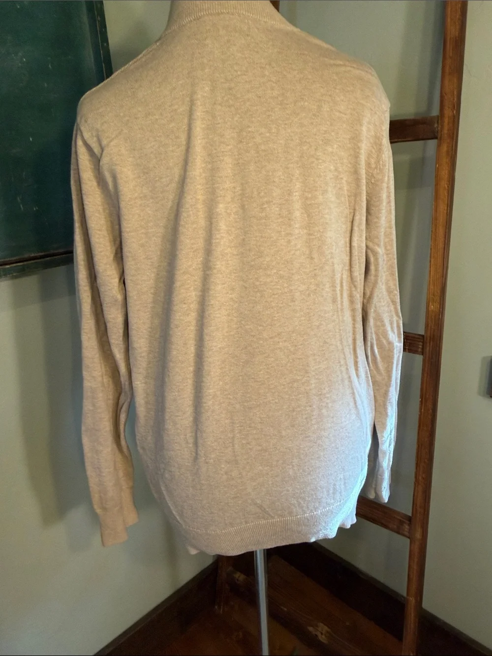 Banana Republic Men's Full-Zip Sweater in Light Taupe